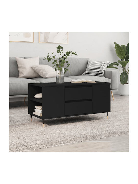 Rectangular Wooden Coffee Table Black L102xW44....