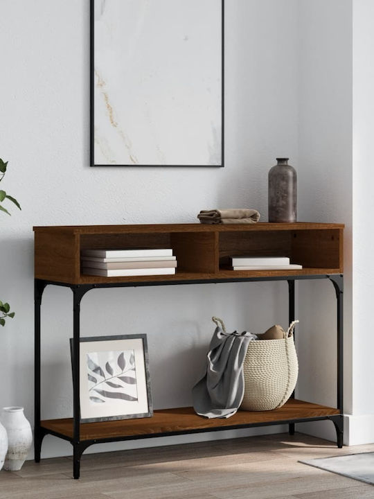 Wooden Console Table Coffee L100xW30.5xH75cm