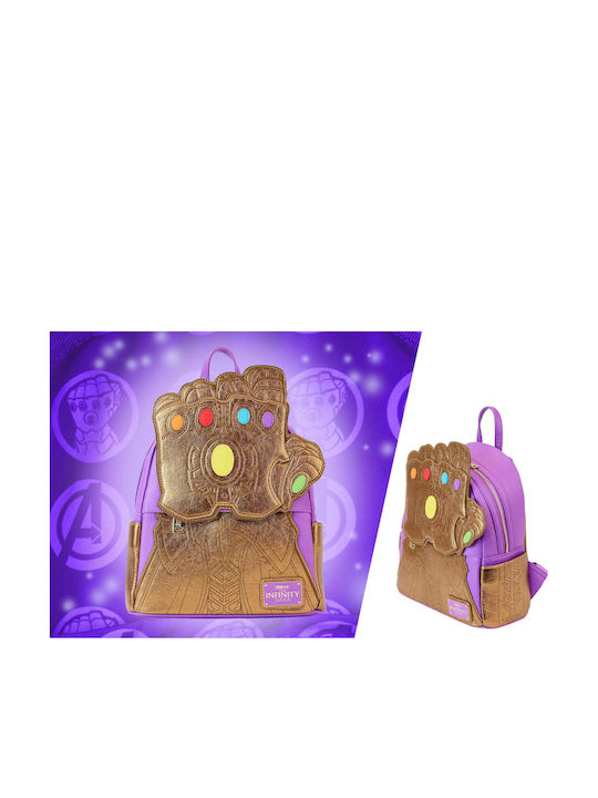 Loungefly Marvel Kinder Rucksack Rucksack Gold 22.5cmx26.25cmcm