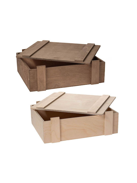Iliadis Box General Use with Lid Wooden 28x10x33cm