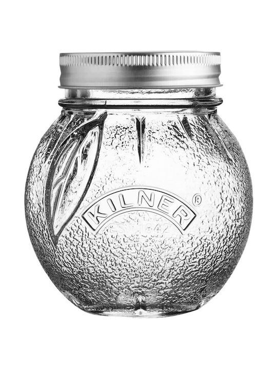 KIlner Vase General Use with Airtight Lid Glass Transparent 400ml