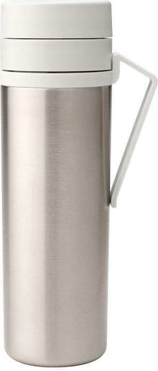 Brabantia Recycelbares Thermosflasche Rostfreier Stahl 500ml Silber