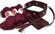 Handibrand Bottom for Knitted Bag Burgundy