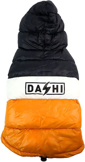 Dashi Orange Waterproof Dog Coat Large with 42cm Back Length