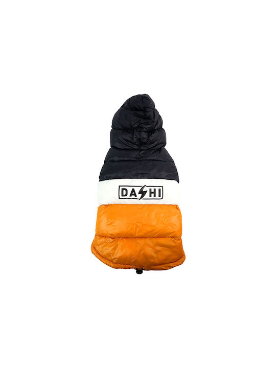 Dashi Orange Waterproof Dog Coat XSmall with 30cm Back Length