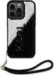 Karl Lagerfeld Sequins Reversible Silicone Back Cover Black (iPhone 15 Pro Max)