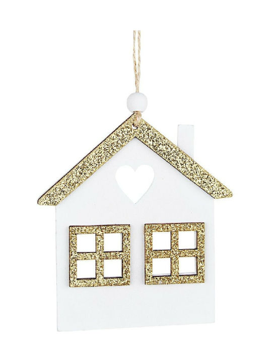 Bizzotto Christmas Wooden House Ornament