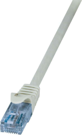 LogiLink U/UTP Cat.6a (Gigabit) Netzwerkkabel Ethernet 0,25m Grau