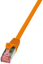 LogiLink CQ3048S U/UTP Cat.6a Мрежов Кабел Ethernet 1.5м Оранжев