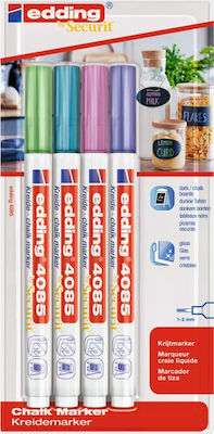 Edding Edding Permanent Markers Colorful 4pcs