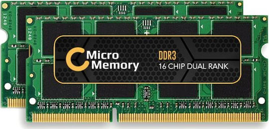 CoreParts DDR3L 16GB RAM με 2x8GB Modules και Ταχύτητα 1600 για Laptop