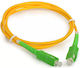 Microconnect Καλώδιο Οπτικής Ίνας SC/APC-SC/APC 5m Κίτρινο