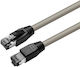 Microconnect S/FTP Cat.8.1 Network Cable Ethernet 0.25m Gray