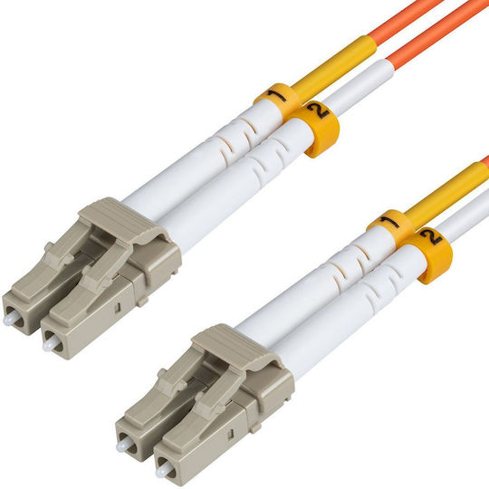 Microconnect Optische Faser Ethernet-Netzwerkkabel 10m Orange 1Stück
