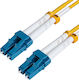 Microconnect Fiber Optic Cable LC/UPC-LC/UPC 1.5m Yellow 1pcs