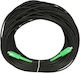 Extralink Optische Faser Ethernet-Netzwerkkabel 10m Schwarz 1Stück