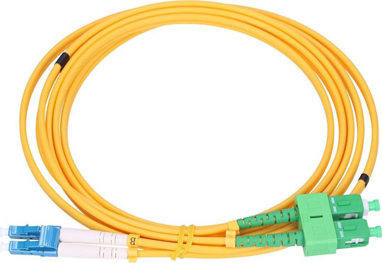 Extralink Cablu De Rețea Fibră Optică SC/APC-LC/UPC 1m Galben