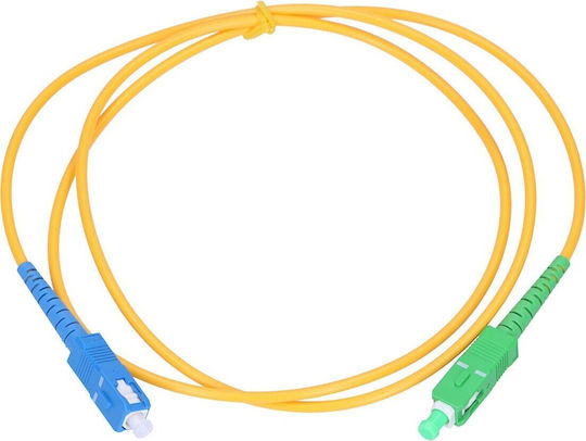Extralink Extralink Optische Faser SC/APC-SC/UPC 0.5m Gelbe Netzwerkkabel