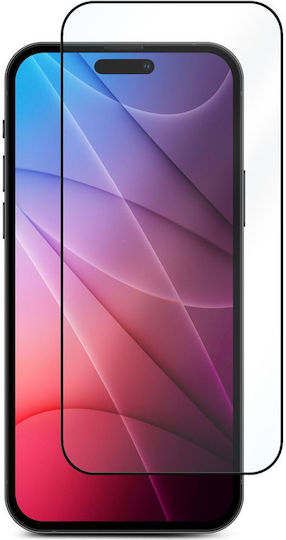 eSTUFF Full Face Tempered Glass Black (iPhone 14 Pro)