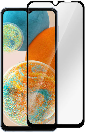 eSTUFF Пълно лепило Закалено стъкло за цялото лице Черен (Samsung Galaxy A23/A23 5G)