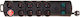 Brennenstuhl Primera-line Power Strip 10 Positions with USB-A and Cable 2m