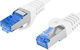 Lanberg S/FTP Kat.6a (Gigabit) Netzwerkkabel Ethernet 0,25m Weiß