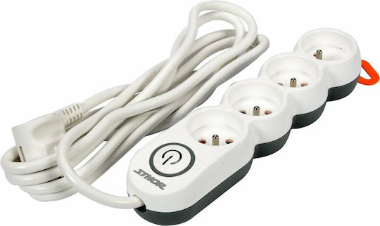 Sthor Steckdosenleiste 4 Positionen mit Kabel 5m