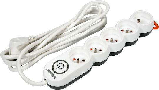 Sthor Steckdosenleiste 5 Positionen mit Kabel 5m