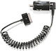 Ansmann Ansmann Handy-Autoladegerät 10W 2.1A mit einem Anschluss 1xUSB-A zusammen mit integriertem Kabel Schwarz Farbe