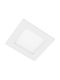Gtv Round Metallic Recessed Spot with Integrated LED and Warm White Light White 1pcs