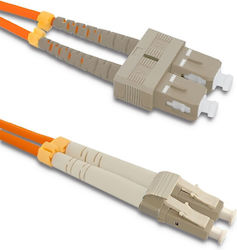 Qoltec 54041 Οπτική Ίνα SC/UPC-LC/UPC 3m Πορτοκαλί Qoltec 54041 Οπτική Ίνα SC/UPC-LC/UPC 3m Πορτοκαλί