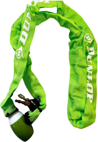 Dunlop Bicycle Cable Lock with Key Green