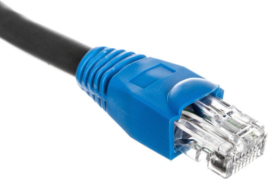 Goobay U/UTP Cat.6 (Gigabit) Καλώδιο Δικτύου Ethernet εξωτερικού χώρου χωρίς ακροδέκτες 50m Μαύρο