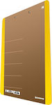 Donau Clipboard with Clamp for Paper A4 Yellow 1pcs