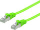 Equip U/FTP (STP) Cat.6a Ethernet Network Cable 1m Green