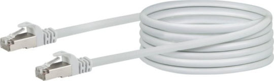 Schwaiger S/FTP Cat.6 (Gigabit) Καλώδιο Δικτύου Ethernet 10m Λευκό