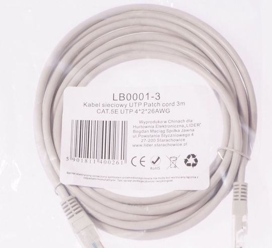 Libox U/UTP Kat.5e Netzwerkkabel Ethernet 1,5m Weiß