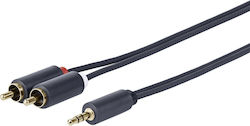 Vivolink 3,5 мм мъжки-2x RCA мъжки PROMJRCA15