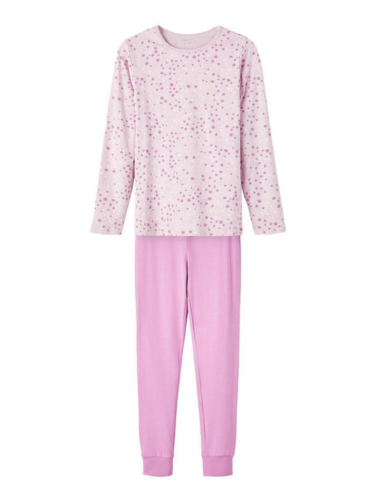 Name It Set Top & Bottom Kids Pyjamas Lilac