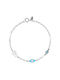 Ioannis Κόσμημα Kids Silver Bracelet with Evil Eye for Girl