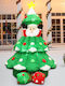 Christmas Decorative Illuminated Inflatable Plastic Tree 120cm IP44 Green