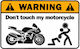Декоративни стикери Dont Touch My Bike Черен