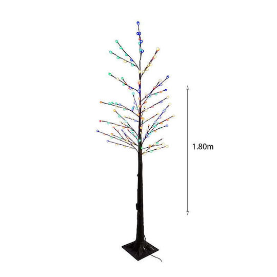 Christmas Decorative Illuminated Plastic Tree Natural Appearance Brown Tree