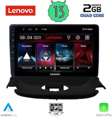 Lenovo Ηχοσύστημα Αυτοκινήτου για Peugeot 206 1998-2006 (Bluetooth/USB/WiFi/GPS/Apple-Carplay/Android-Auto) με Οθόνη Αφής 9"