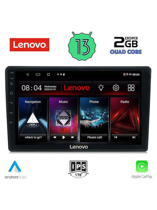 Lenovo Ηχοσύστημα Αυτοκινήτου για Audi A4 2002-2008 (Bluetooth/USB/WiFi/GPS/Apple-Carplay/Android-Auto) με Οθόνη Αφής 9"