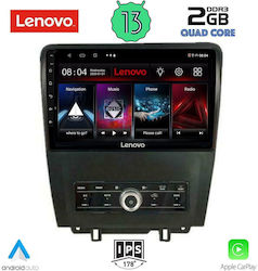 Lenovo Car Audio System for Ford Mustang 2010-2015 (Bluetooth/USB/WiFi/GPS/Apple-Carplay/Android-Auto) with Touch Screen 9"