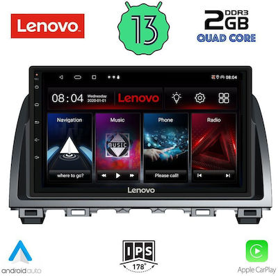 Lenovo Ηχοσύστημα Αυτοκινήτου για Mazda 6 2012-2017 (Bluetooth/USB/WiFi/GPS/Apple-Carplay/Android-Auto) με Οθόνη Αφής 9"