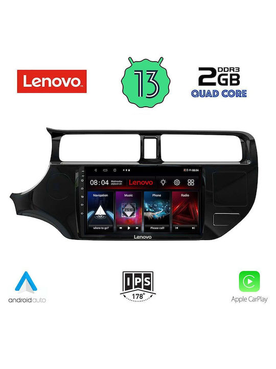 Lenovo Ηχοσύστημα Αυτοκινήτου για Kia Rio 2012-2015 (Bluetooth/USB/WiFi/GPS/Apple-Carplay/Android-Auto) με Οθόνη Αφής 9"