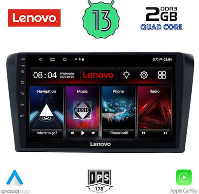 Lenovo Car Audio System for Mazda 3 2003-2008 (Bluetooth/USB/WiFi/GPS/Apple-Carplay/Android-Auto) with Touch Screen 9"