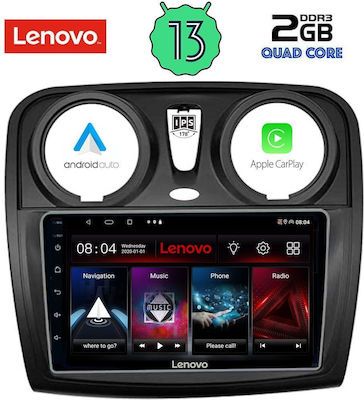 Lenovo Car Audio System for Renault Dokker Dacia Dokker 2012> (Bluetooth/USB/WiFi/GPS/Apple-Carplay/Android-Auto) with Touch Screen 9"